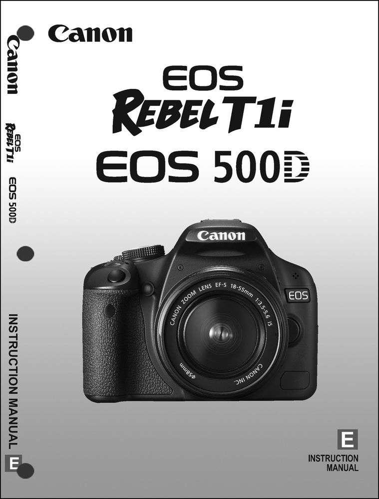 User Manual For Canon Rebel T1i